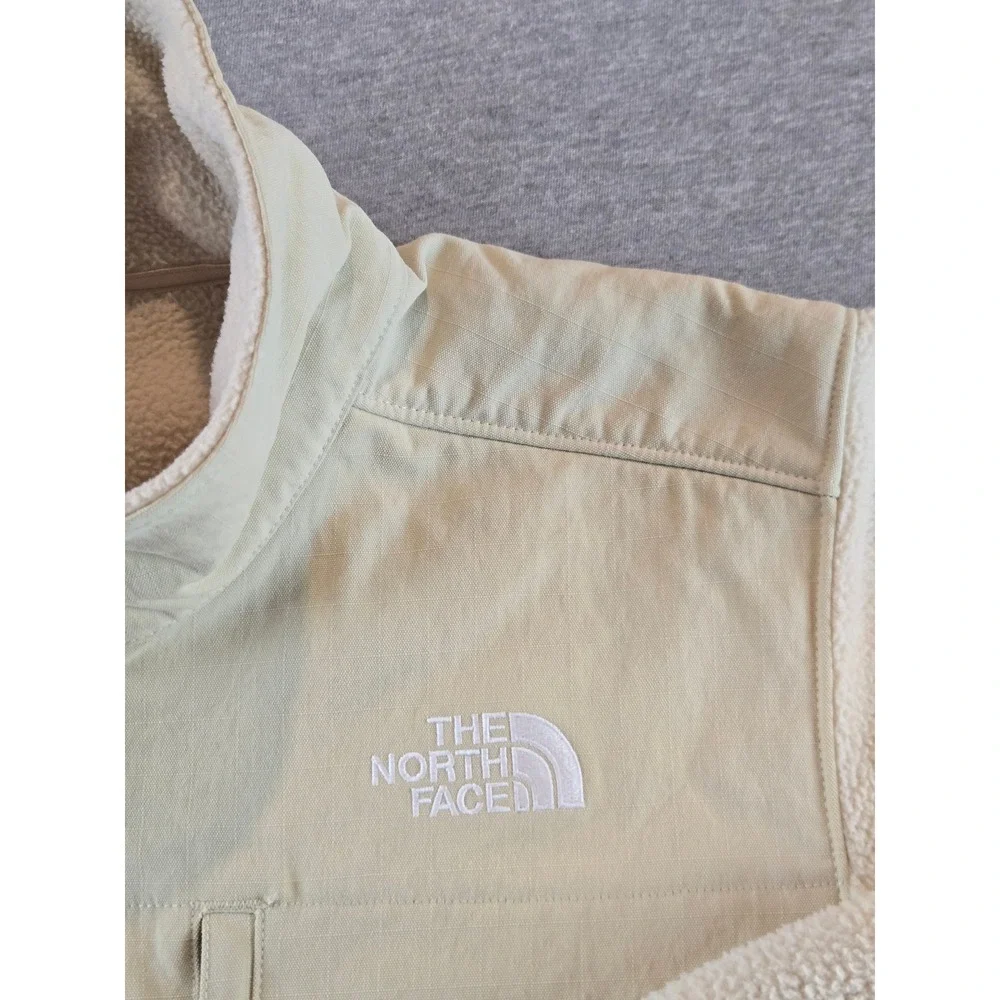The‎ North Face Ripstop Denali Jacket Mens Medium Beige NF0A86ZU Fleece Full Zip